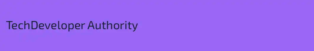 TechDeveloper Authority